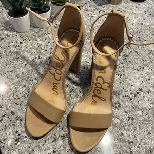 Sam Edelman Nude block heel sandals